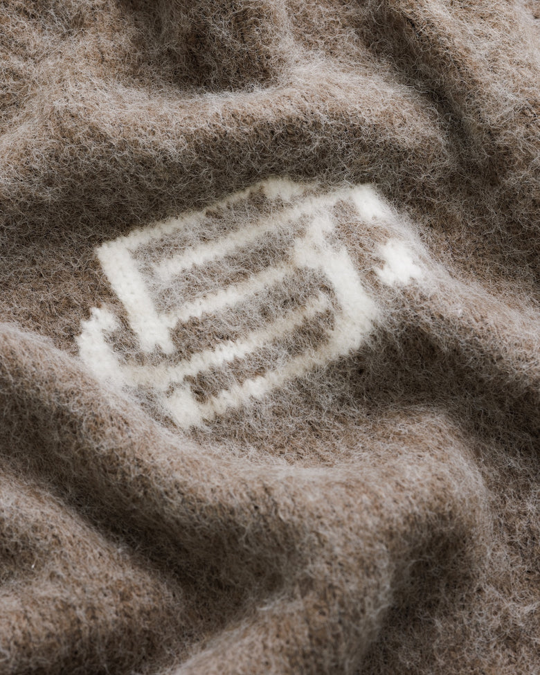Mohair Knit BC Jogger - Taupe