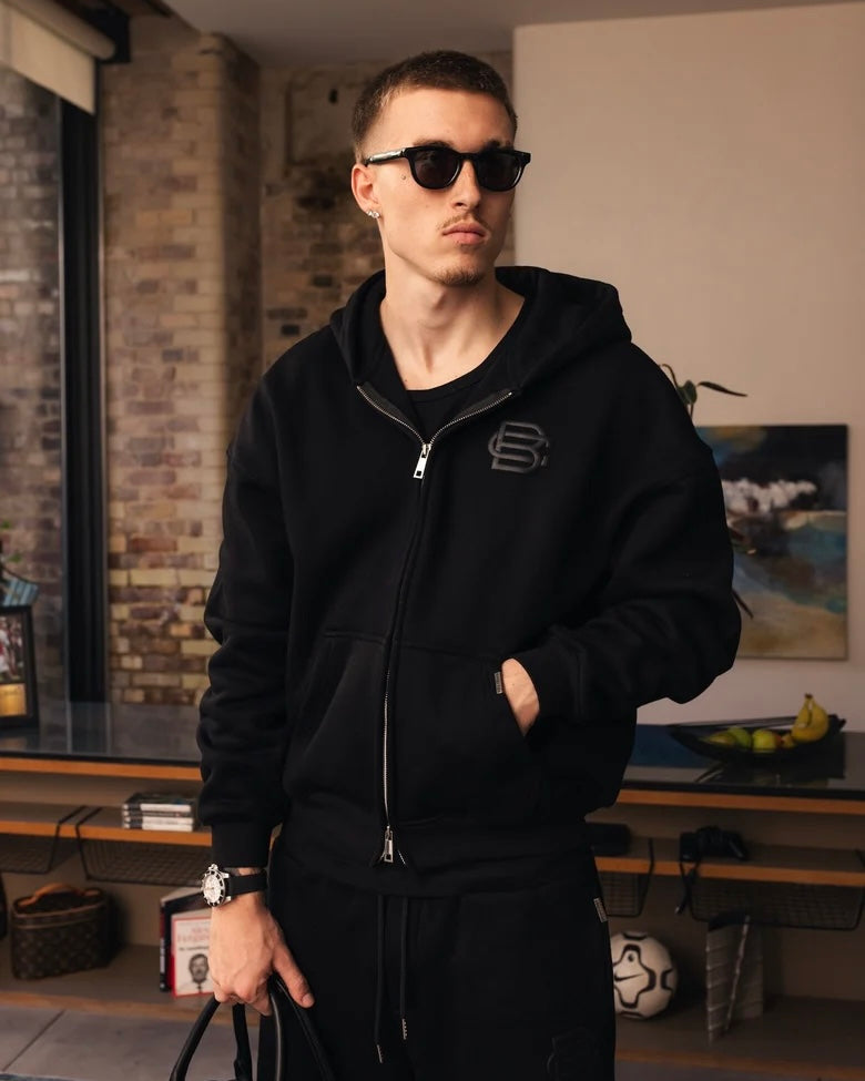 V3 Club Basics Zip Hoodie - Matte black