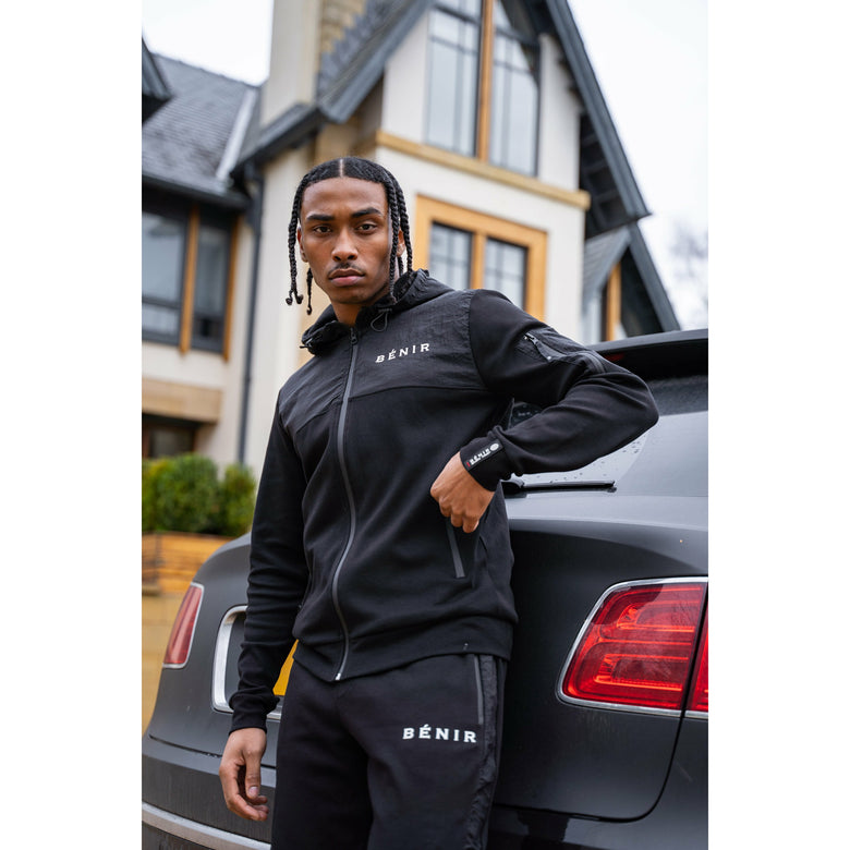 Tech Zip Hoodie - Black