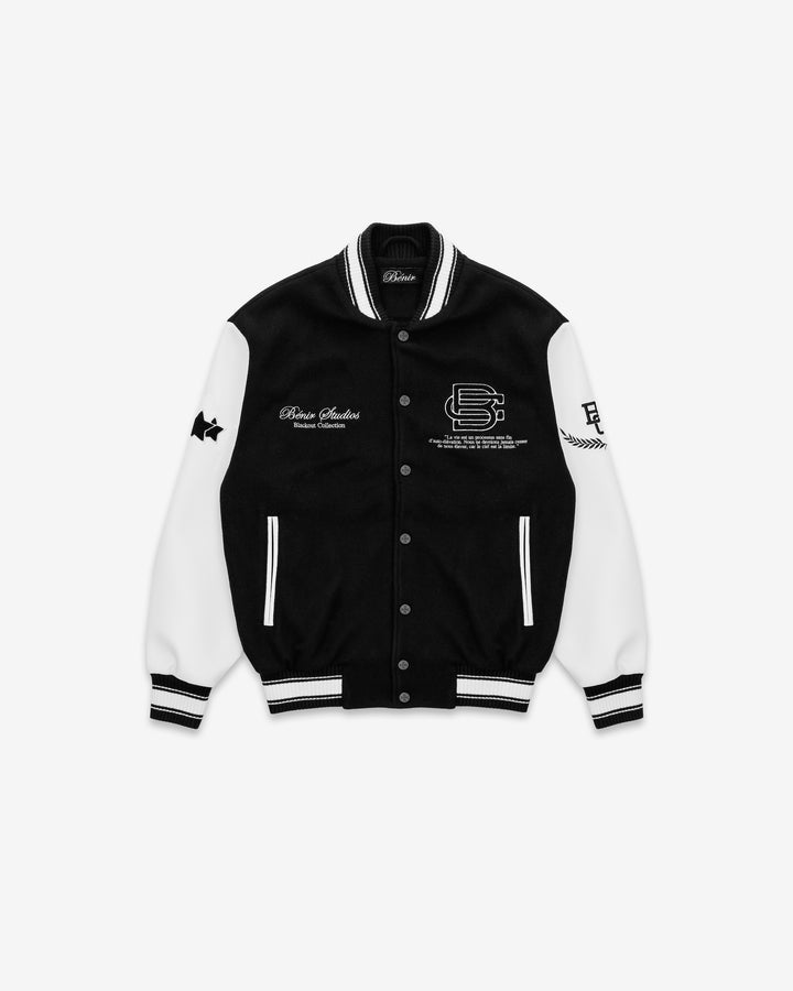 OG Varsity Jacket - Black / White