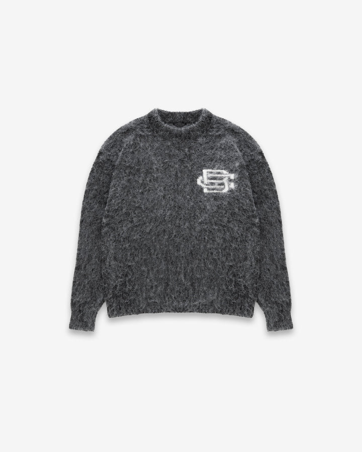 Mohair Knit BC Jumper - Charcoal