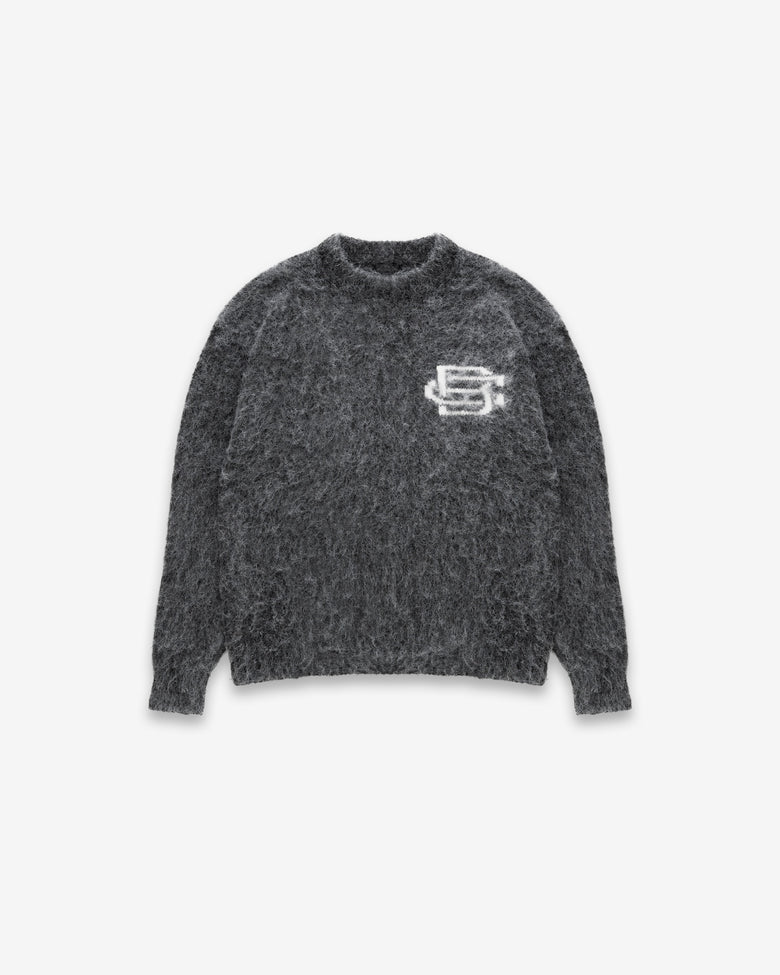 Mohair Knit BC Jumper - Charcoal