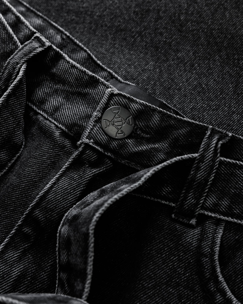 Baggy Washed Denim - Black