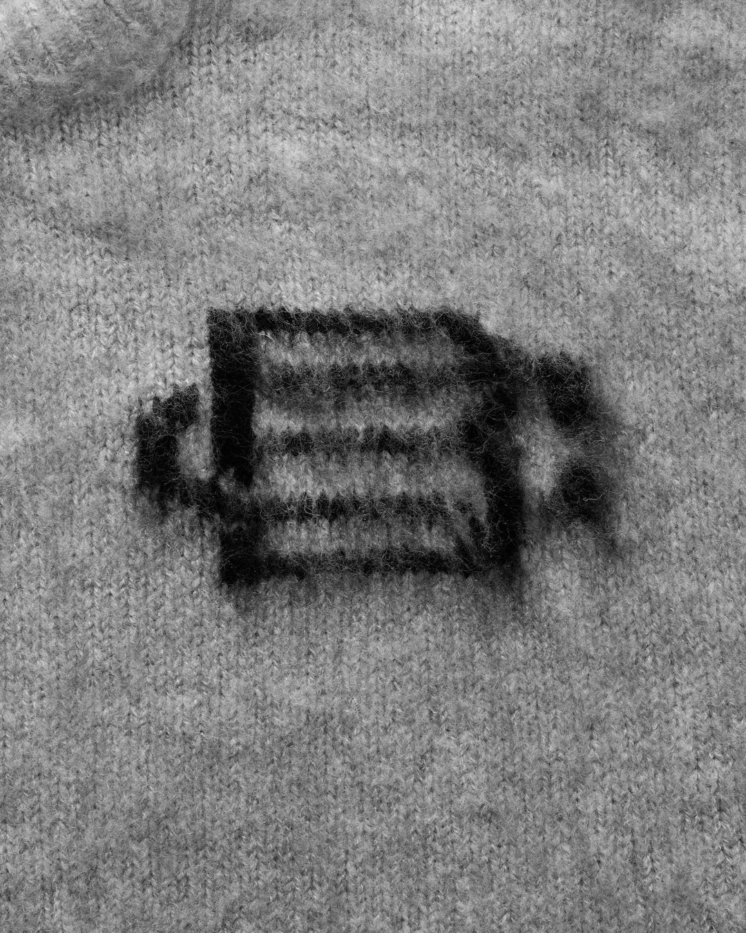 Mohair Knit BC Jumper - Light Grey