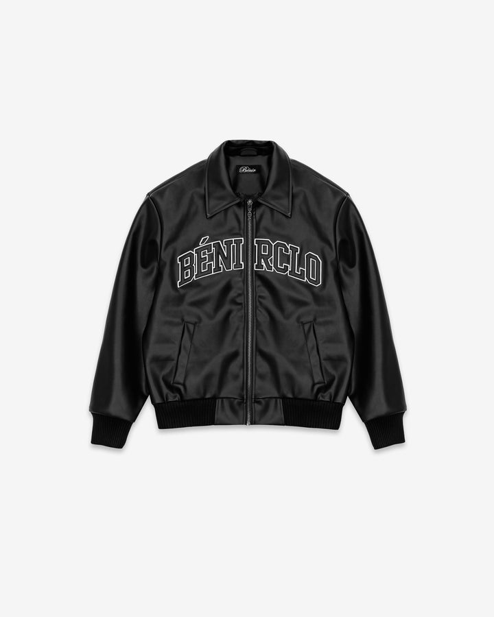 Faux Leather Jacket - Blackout