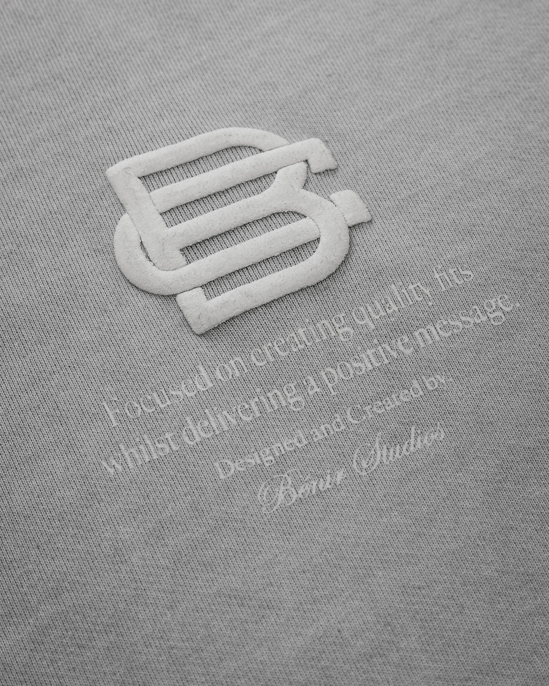 BC Quote Tee - Washed Grey