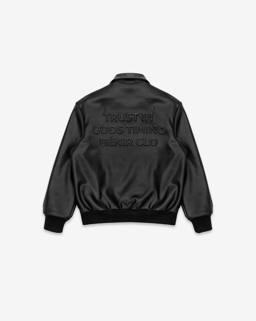 Faux Leather Jacket - Blackout