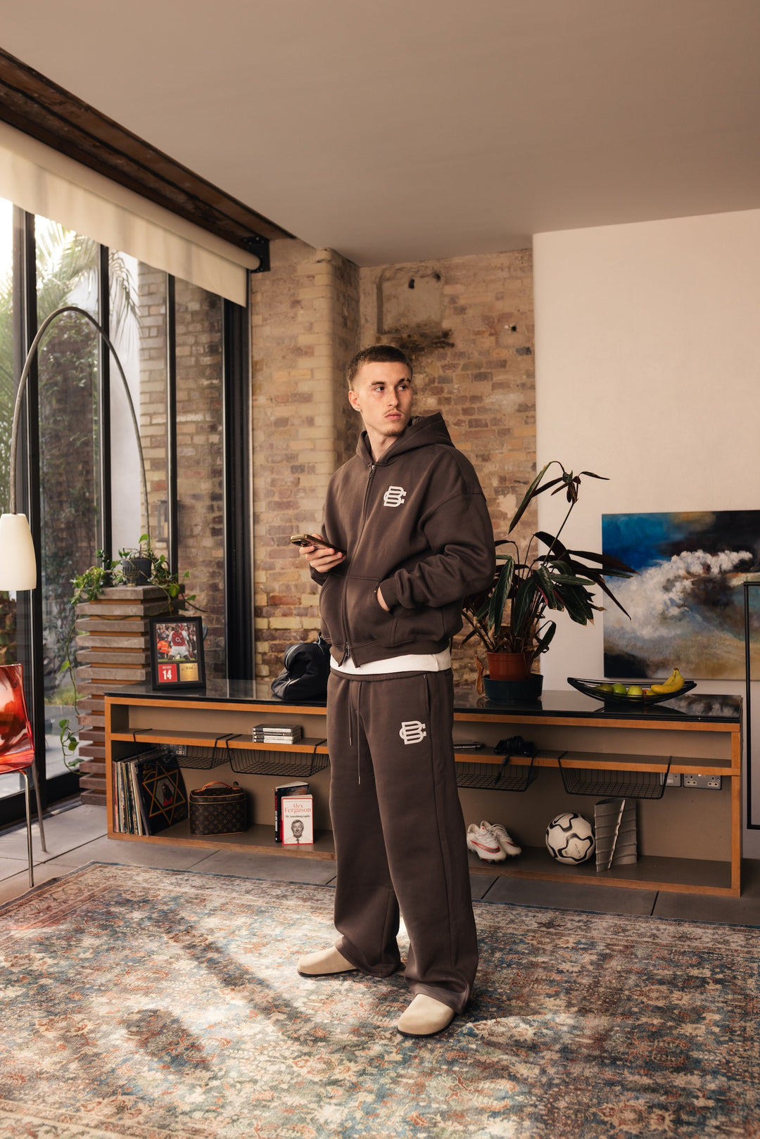 Bénir Club Basics Tracksuit - Storm Brown