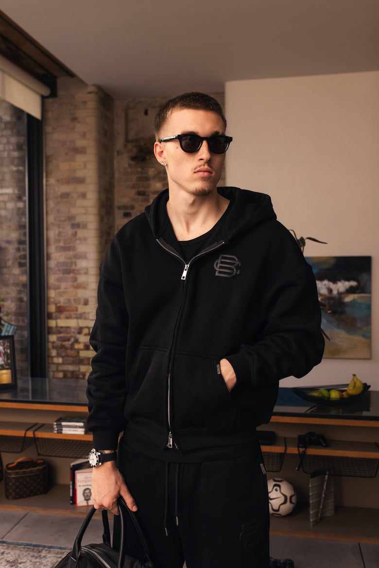 BC Basics Zip Hoodie - Matte Black