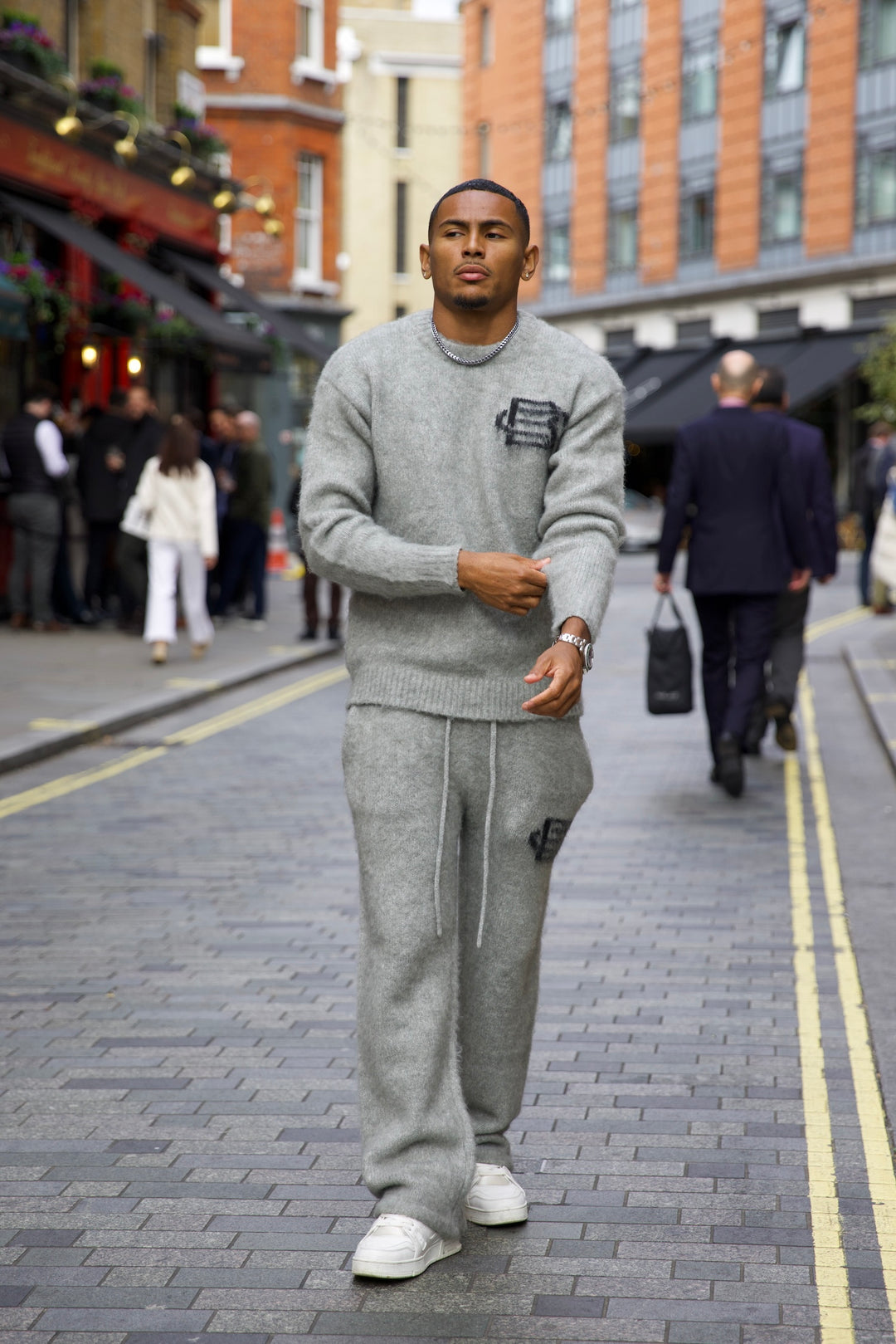 Mohair Knit BC Set – Light Grey