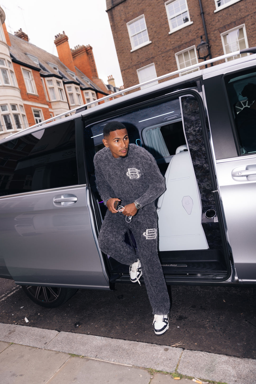 Mohair Knit BC Jumper - Charcoal