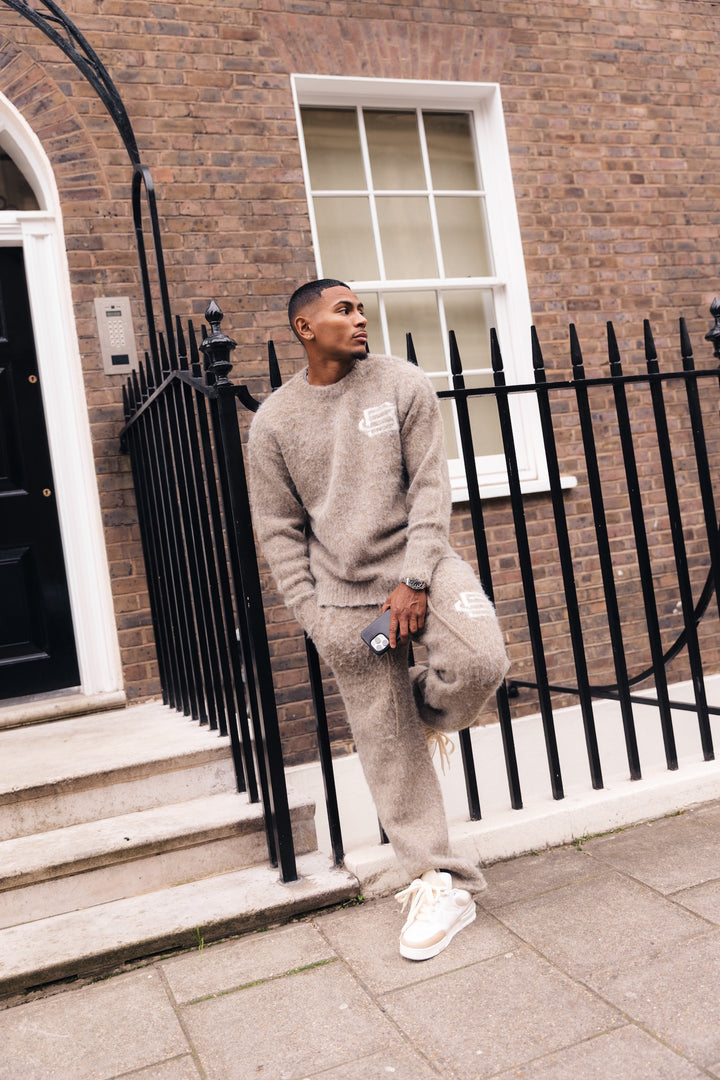 Mohair Knit BC Jumper - Taupe