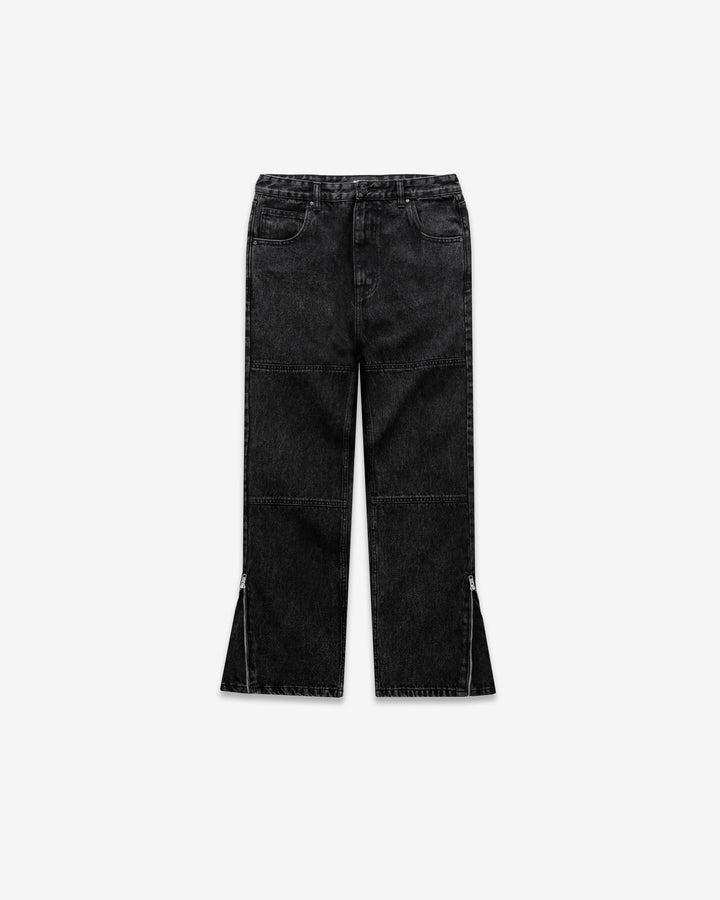 Zip Flare Denim - Blackout