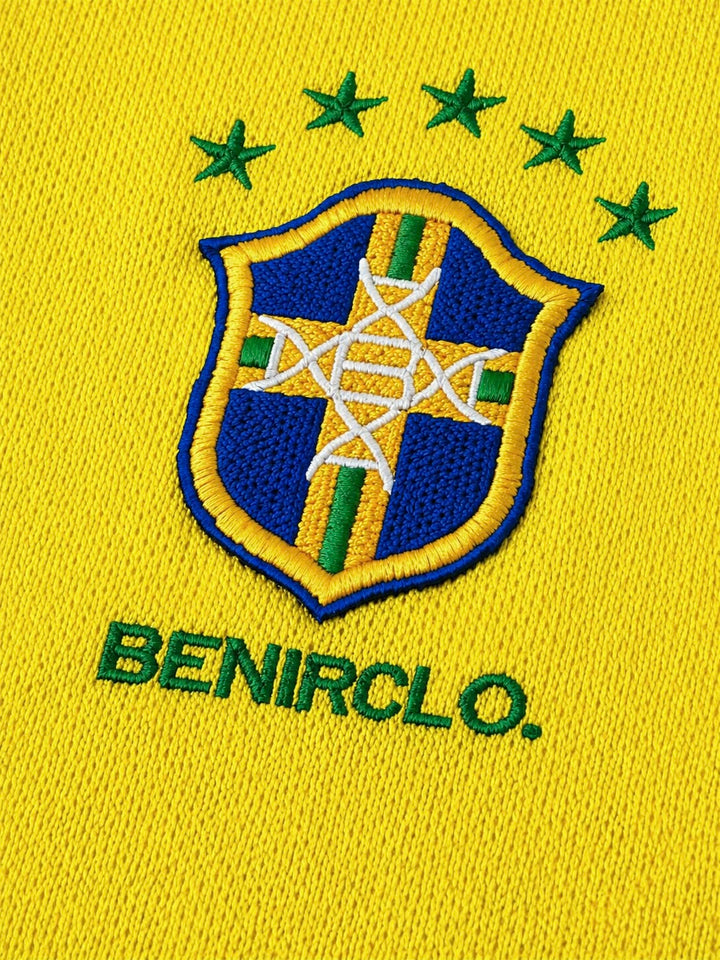 04 dinho inspired knit Jersey - Yellow