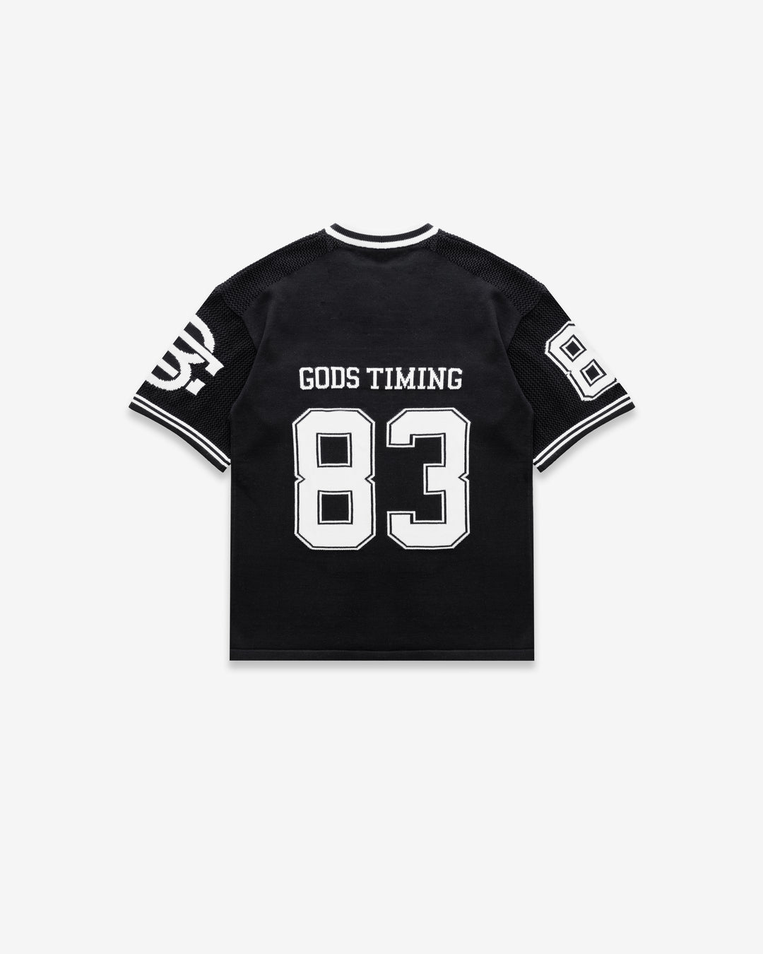 God’s Timing 83 knit Jersey - Black