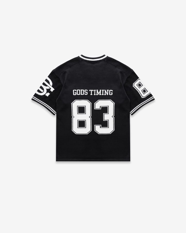 God’s Timing 83 knit Jersey - Black