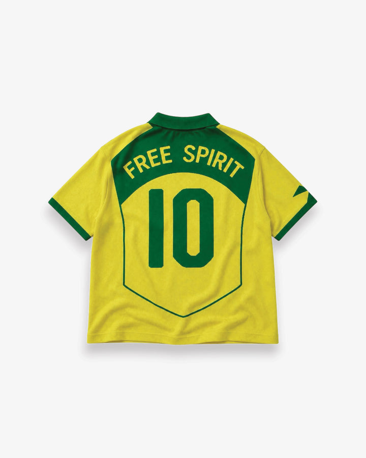 04 dinho inspired knit Jersey - Yellow