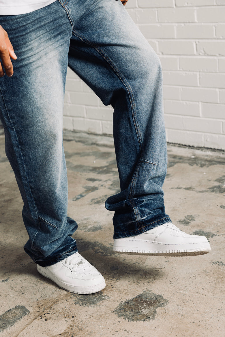 Relaxed Ripple Denim - Classic Blue