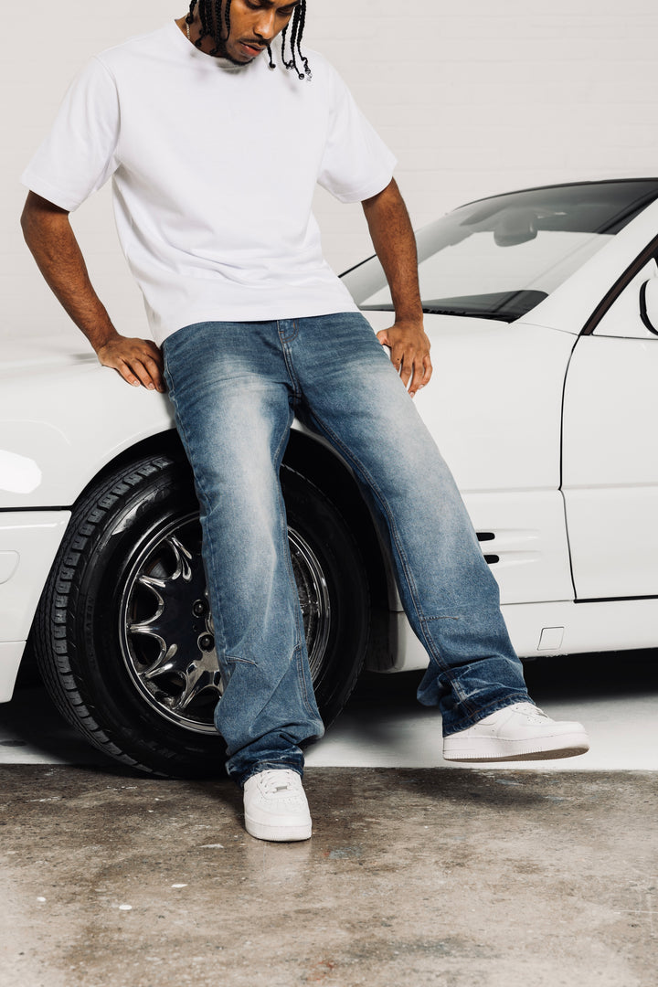 Relaxed Ripple Denim - Classic Blue