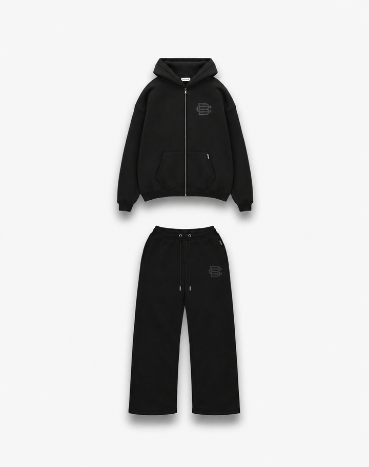 Bénir Club Basics Tracksuit - Matte Black