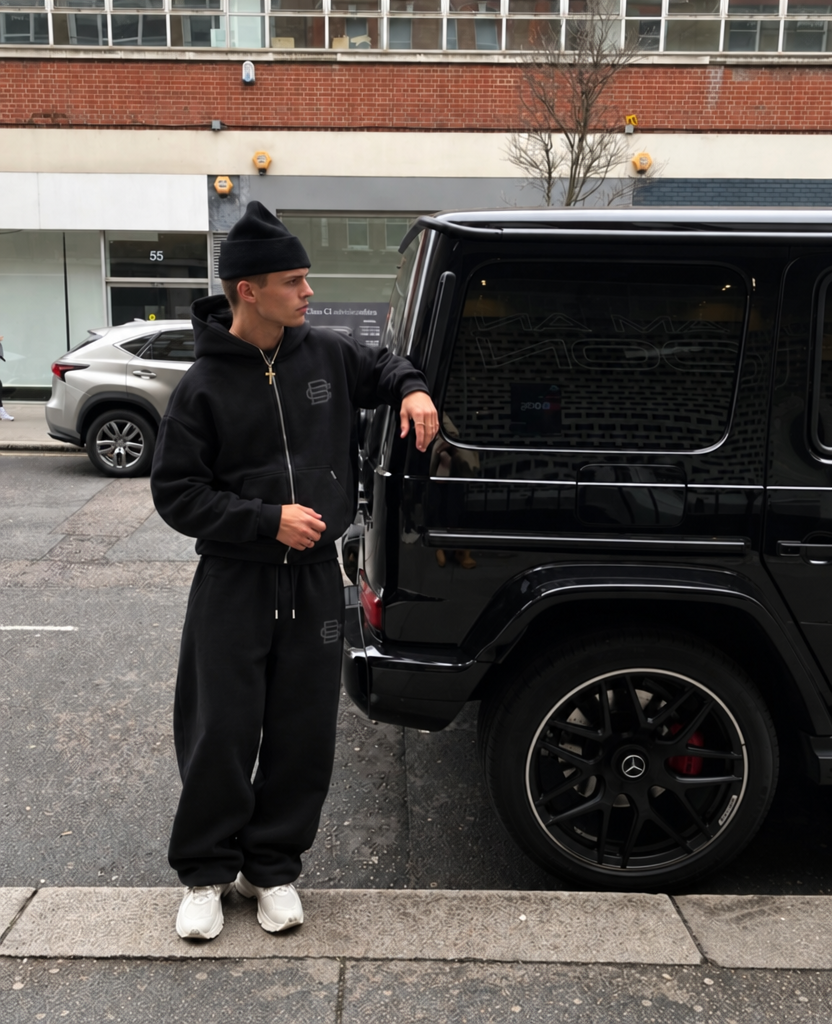 Bénir Club Basics Tracksuit - Matte Black