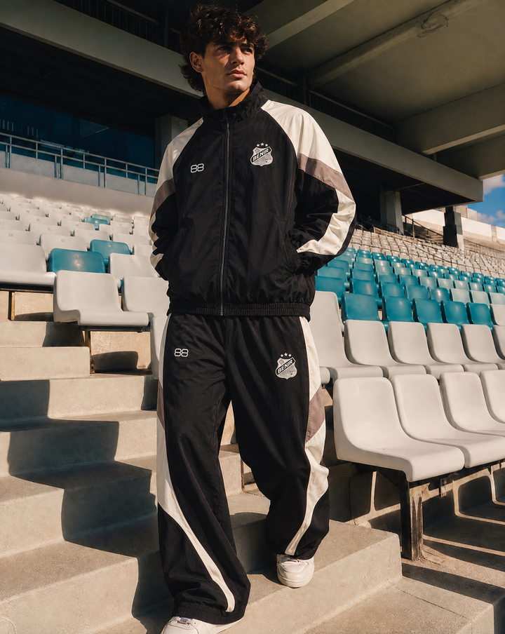 Retro Match day Zip Jacket 26/27 - Black