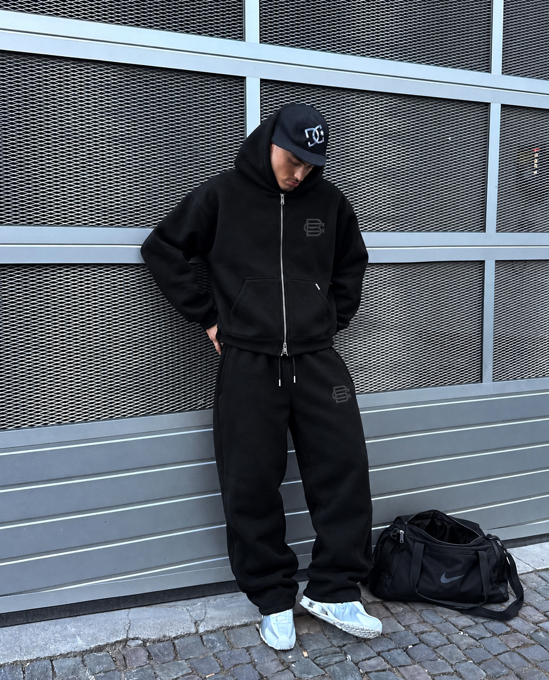 Sweat à capuche zippé BC Basics - Noir mat