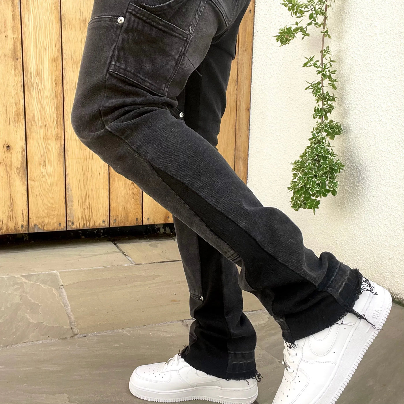 Spirit Carpenter Flare Denim - Grey