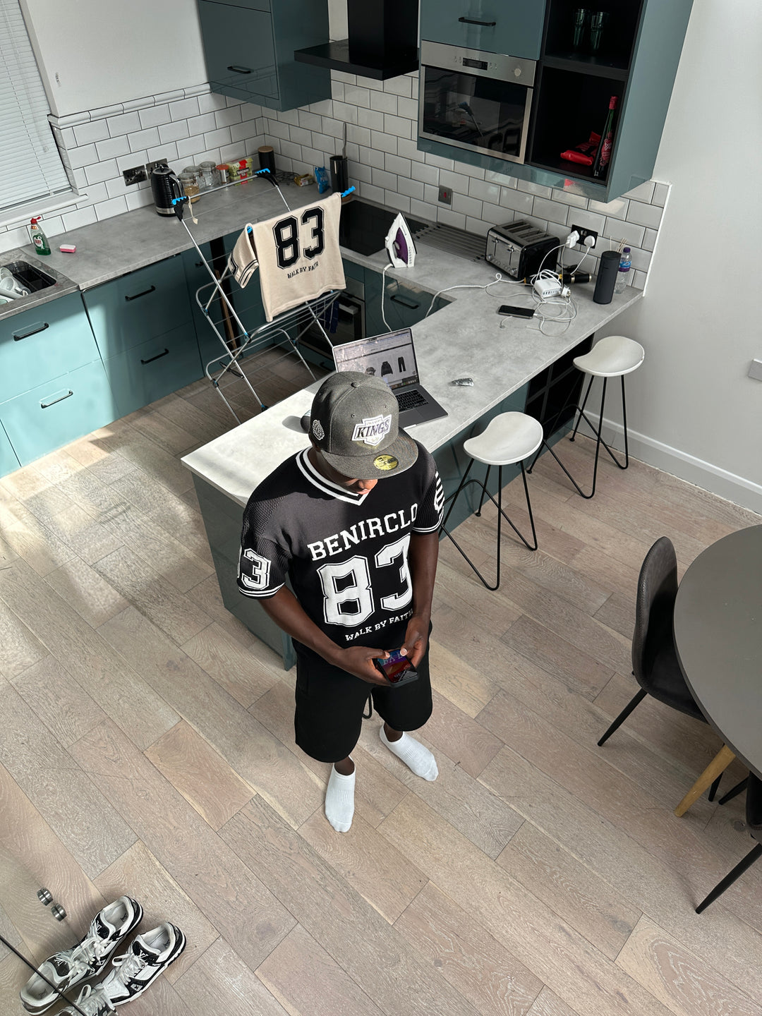 God’s Timing 83 knit Jersey - Black