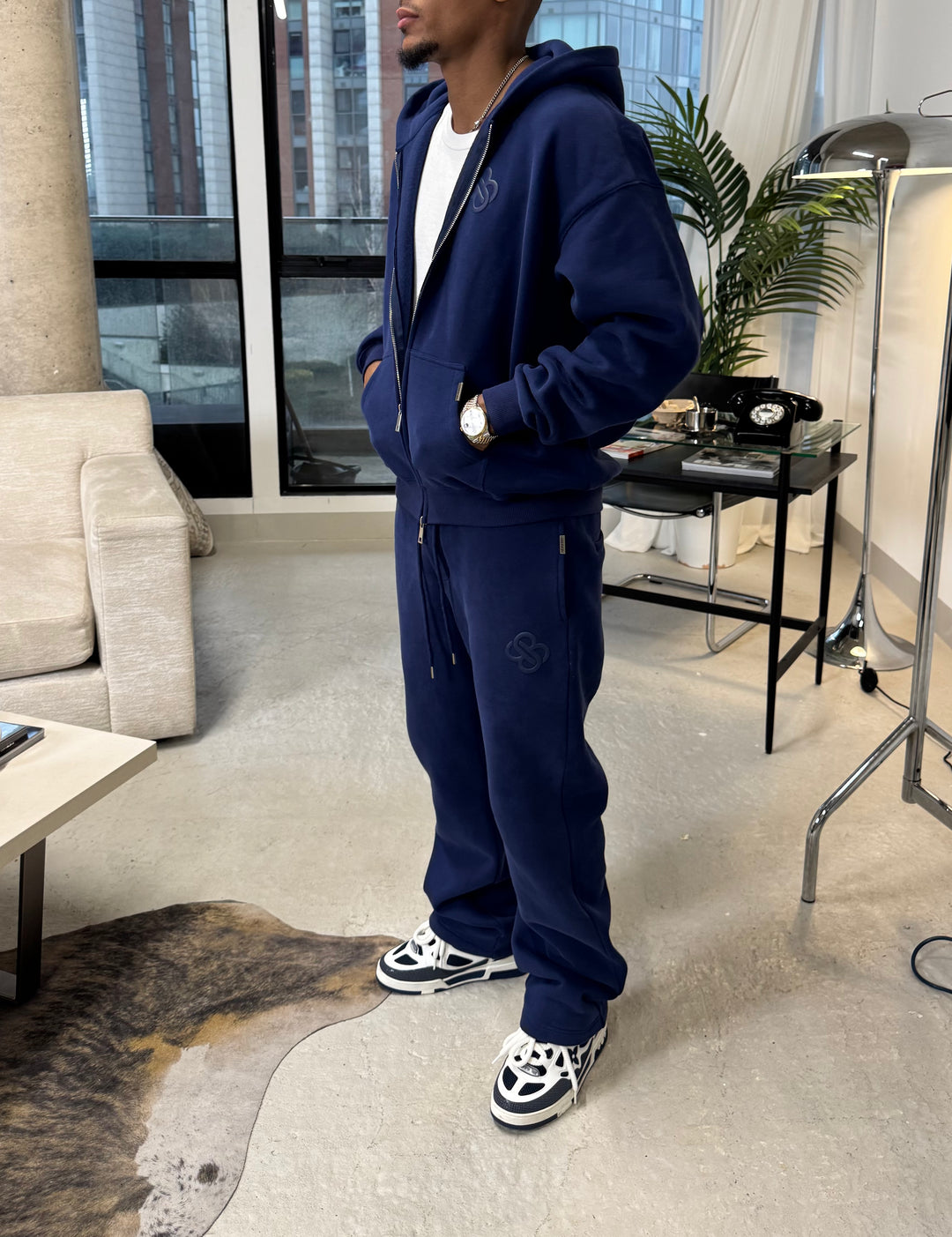 Bénir Club Basics Full Tracksuit - Navy