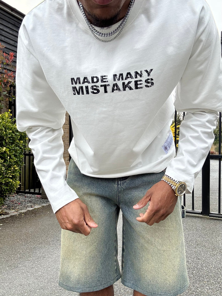 Made Many Mistakes T-Shirt - Off White