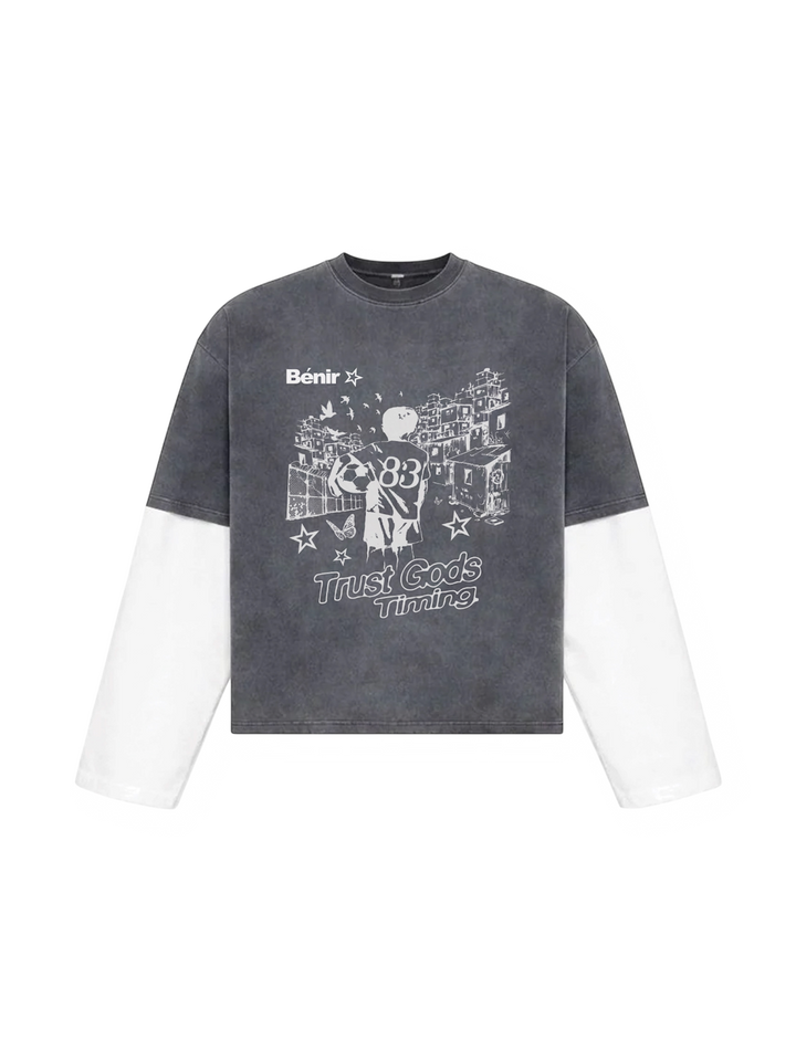 Favelas T-Shirt - Charcoal