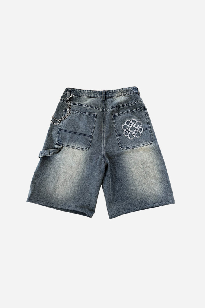 Denim Jorts - Rust Blue