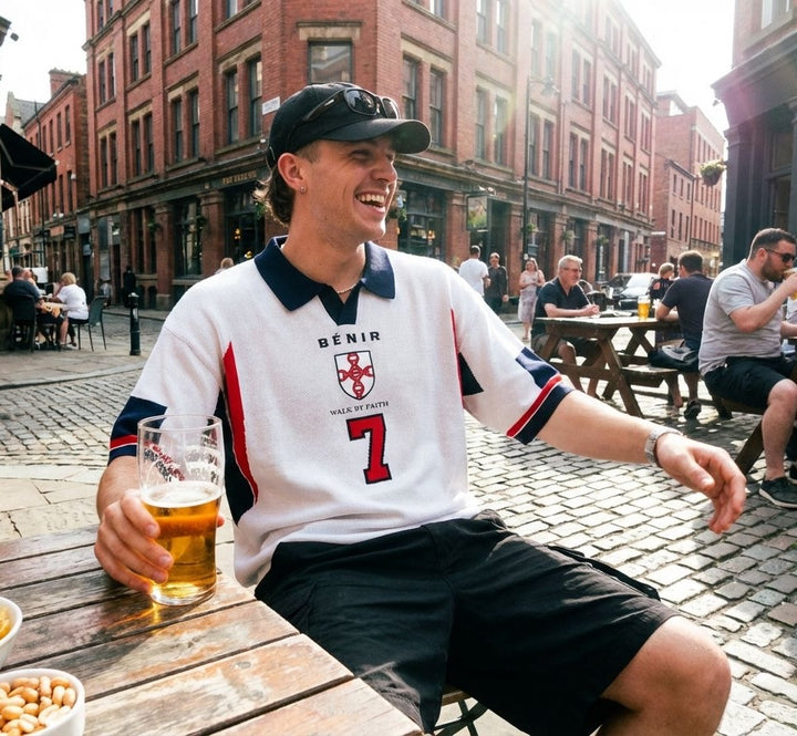 98 Becks inspired knit Jersey - White