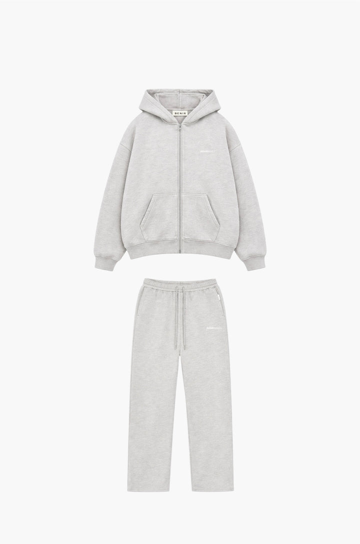 Bénir Club Basics Full Tracksuit - Marl Grey