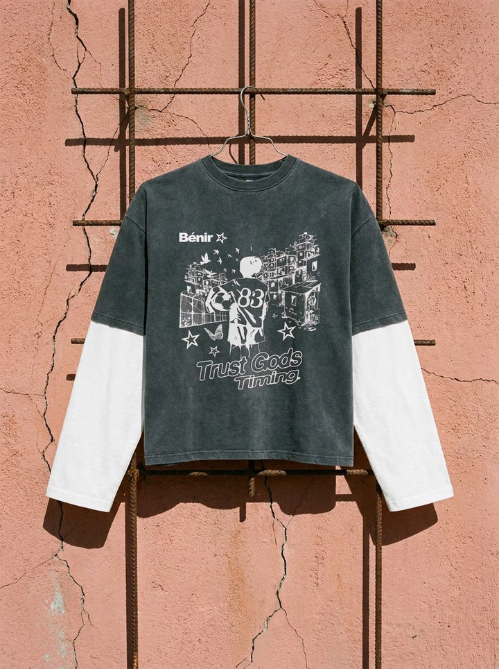 Favelas T-Shirt - Charcoal