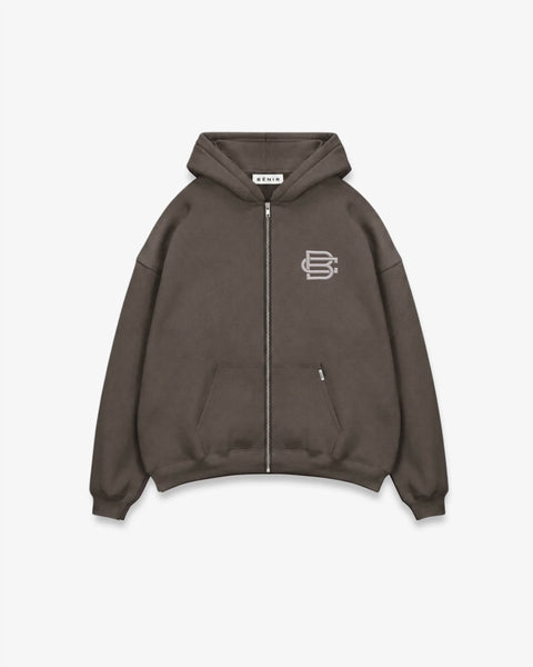 V3 Club Basics Zip Hoodie - Mocha