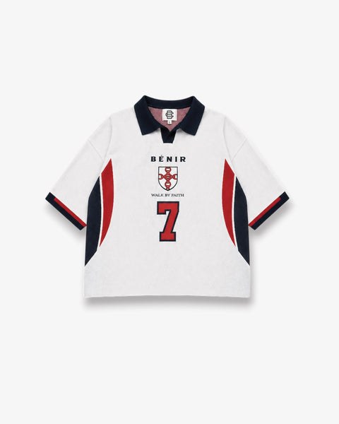 98 England knit Jersey - White